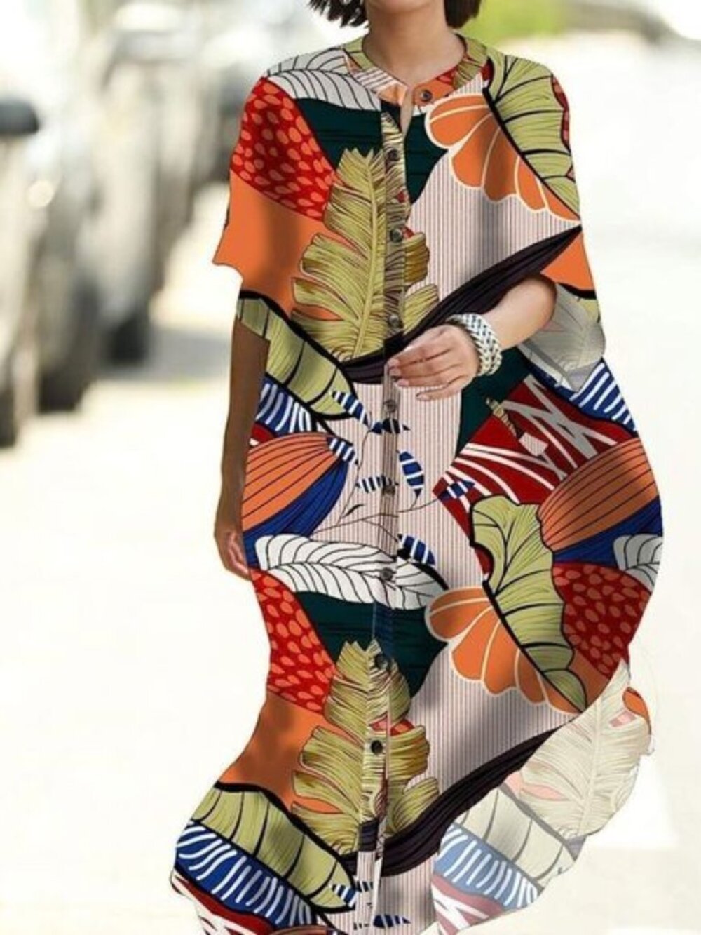 Leafy Beach Kaftan 